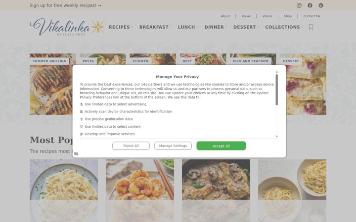 Screenshot of vikalinka.com