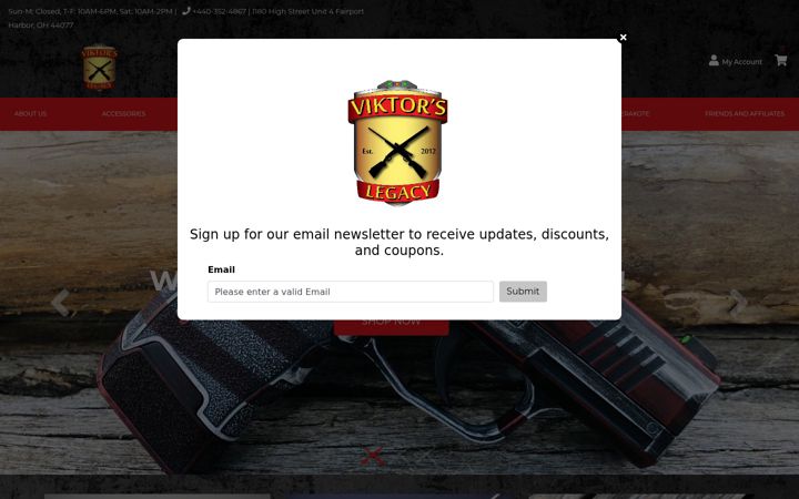 Screenshot of viktorslegacy.com