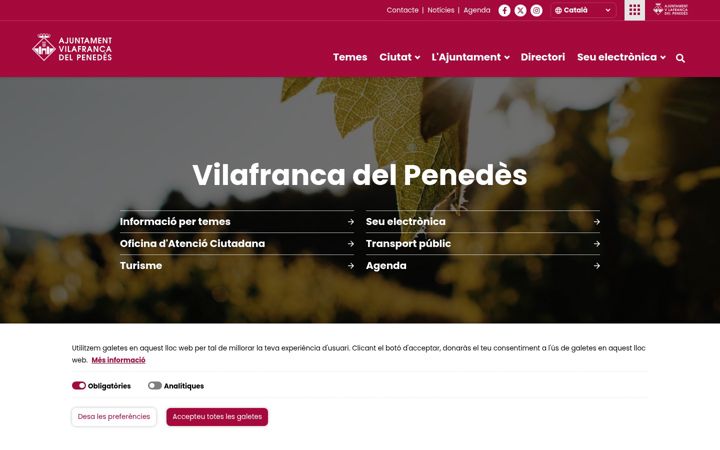 Screenshot of vilafranca.cat