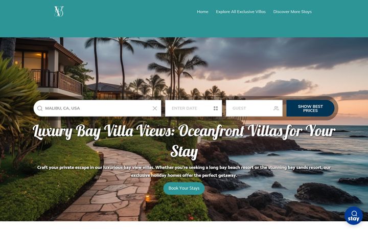 Screenshot of villa-bay.com