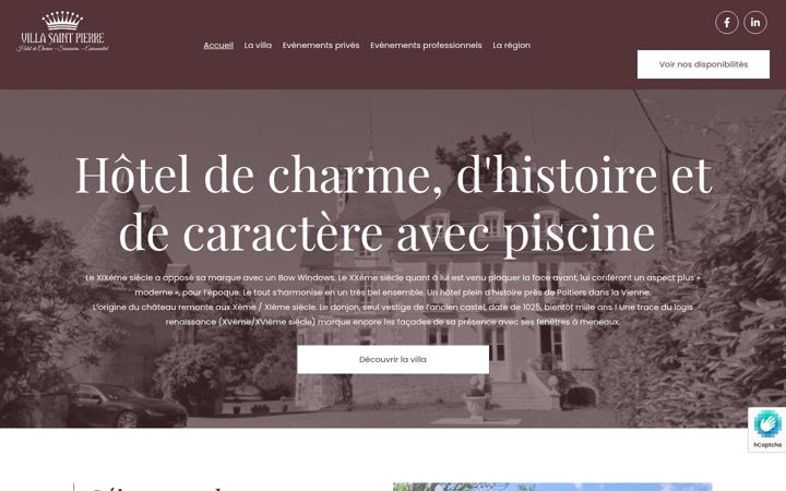 Screenshot von villa-saint-pierre.fr