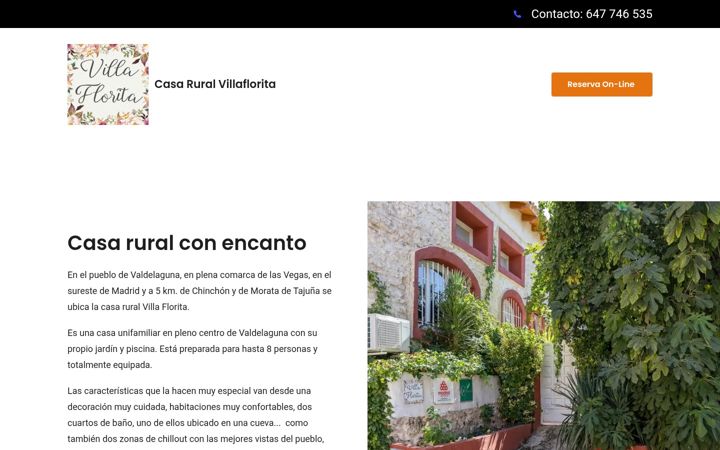 Screenshot of villaflorita.eu