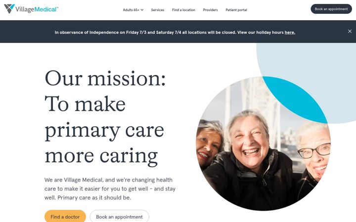 Screenshot of villagemedical.com