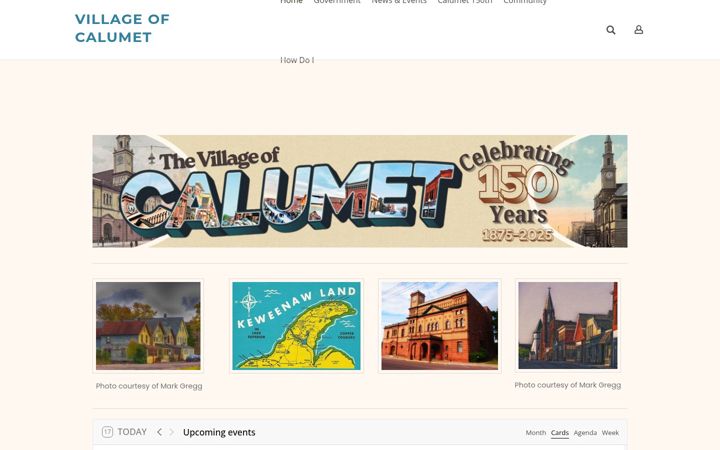 Captura de ecrã de villageofcalumet.com