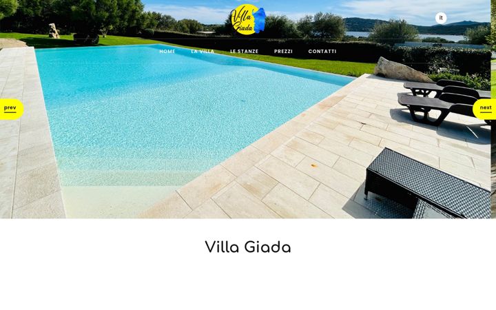 Screenshot stránky villagiadasardinia.it