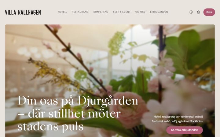 Ekrānuzņēmums no villakallhagen.se