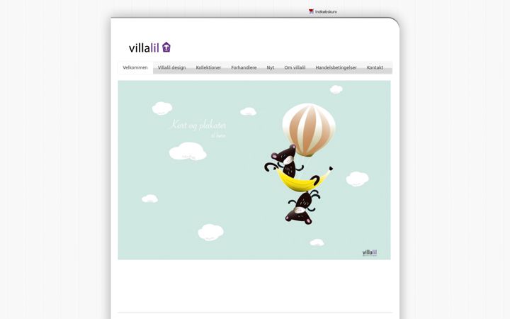 Screenshot of villalil.dk