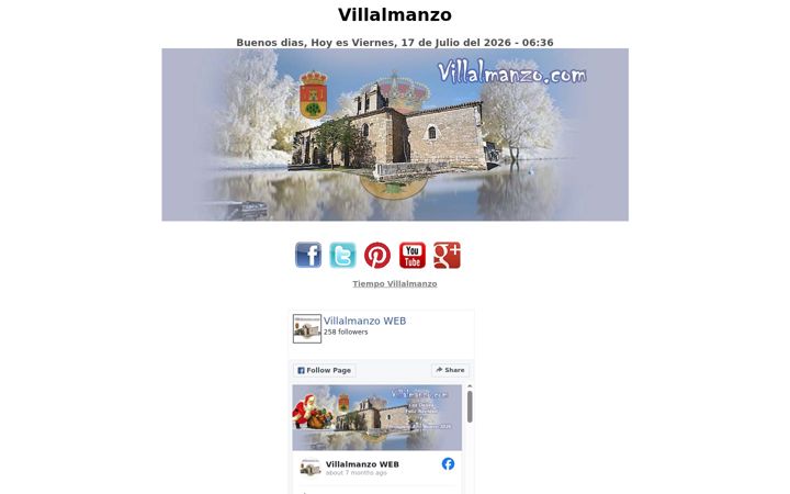 Screenshot of villalmanzo.com