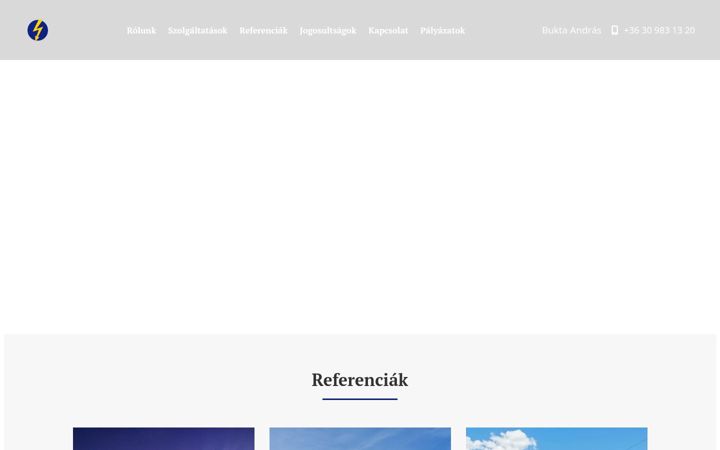 Screenshot von villanyaszteam.hu