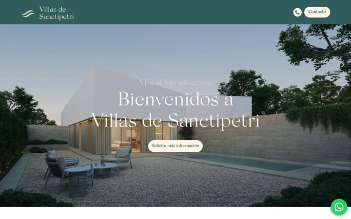 Ekraanipilt saidist villasdesanctipetri.es