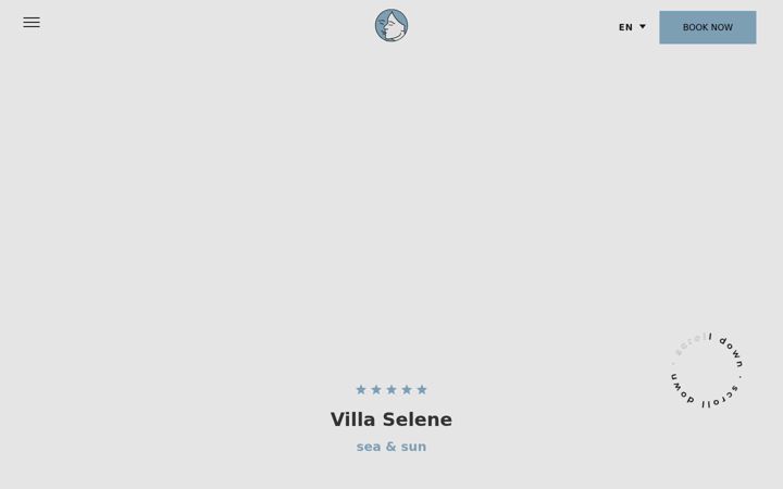 Screenshot von villaselene.com