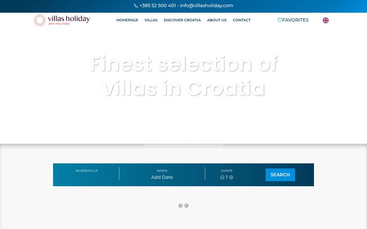 Captura de pantalla de villasholiday.com