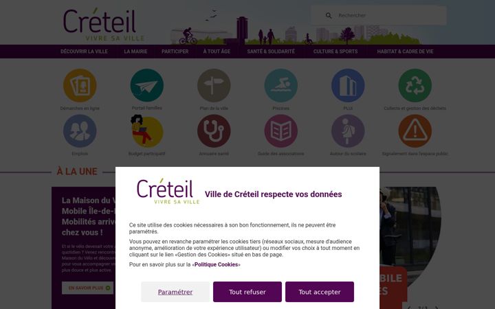 Screenshot von ville-creteil.fr