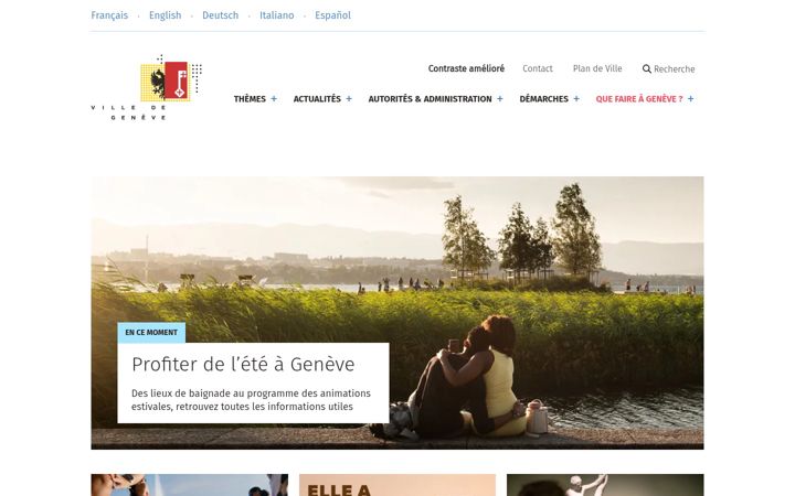 Screenshot ta' ville-geneve.ch