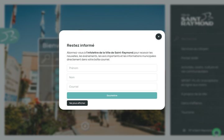 Screenshot of villesaintraymond.com