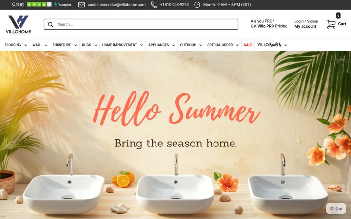 Screenshot of villohome.com