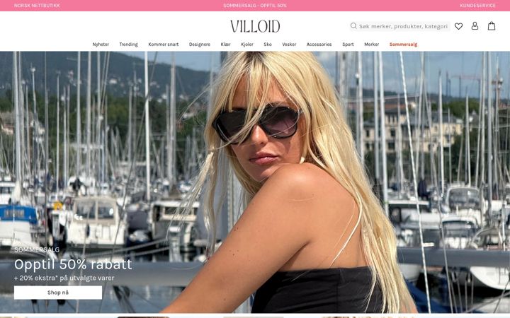 Screenshot of villoid.no