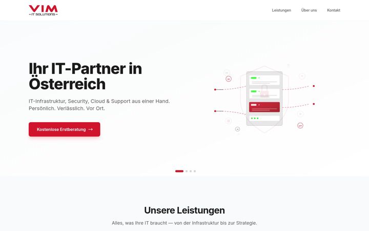 Screenshot von vim.at