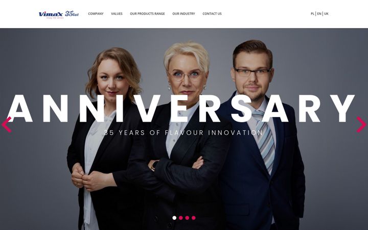 Zrzut ekranu vimax.pl