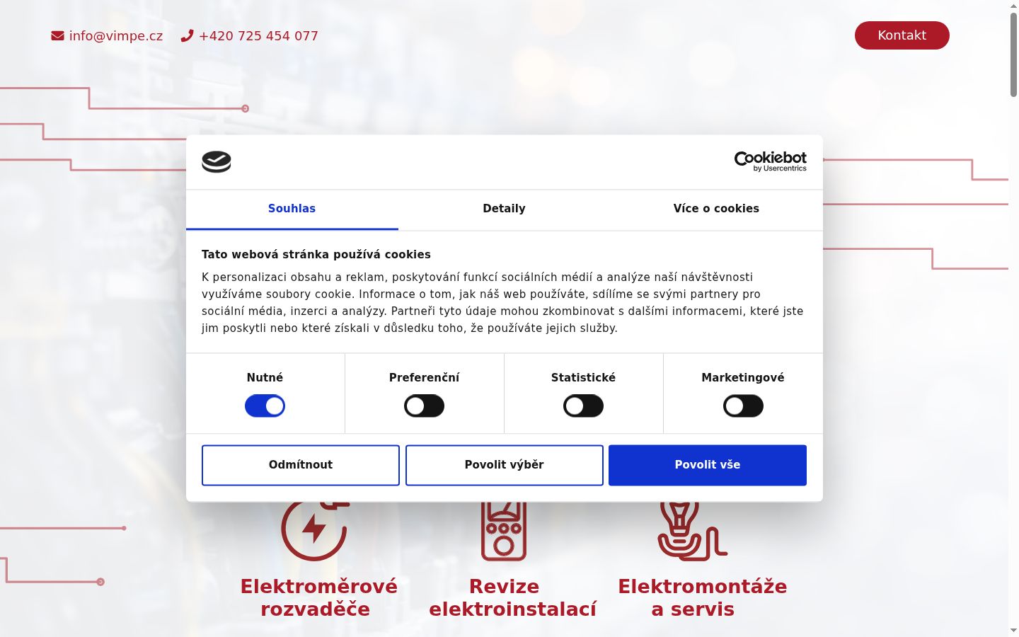 Screenshot des Einwilligungsbanners vor jeglicher Interaktion