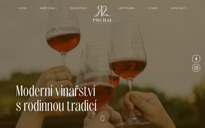 Screenshot of vinarstviprchal.cz