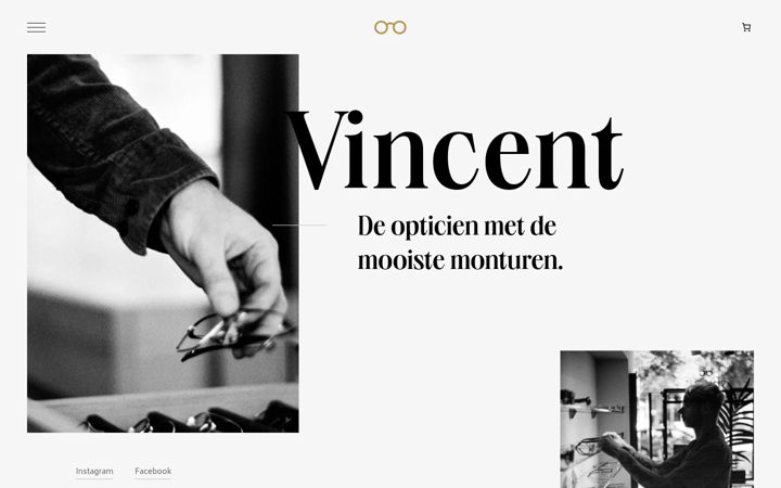 Screenshot ta' vincentoptiek.nl