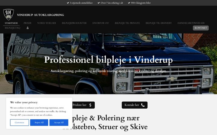 Екранна снимка на vinderupautoklargoering.com