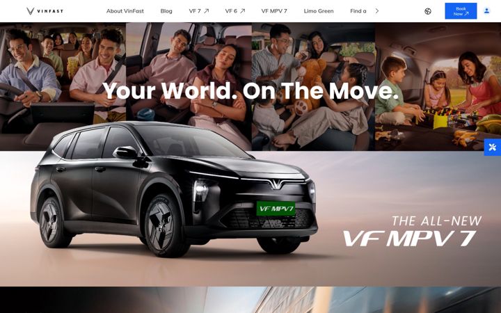 Screenshot of vinfastauto.in