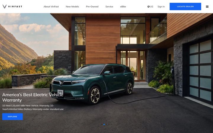 Screenshot of vinfastauto.us