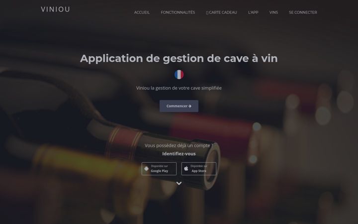 Screenshot of viniou.fr