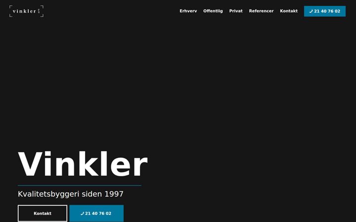 Screenshot of vinkleraps.dk