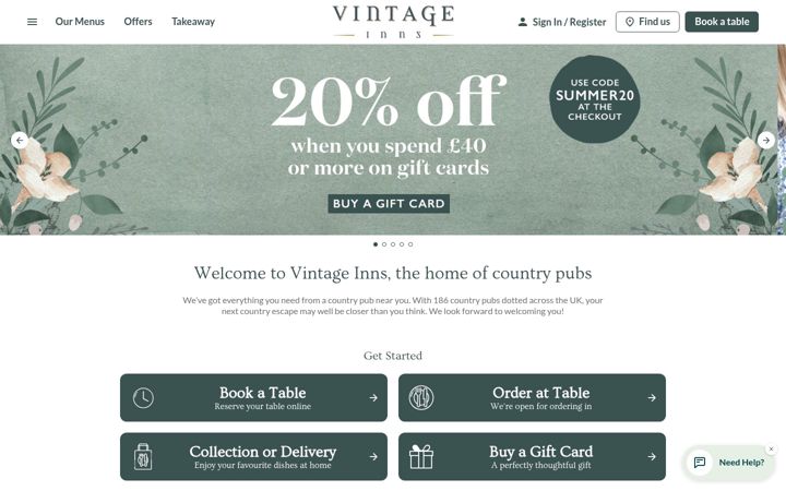 Screenshot of vintageinn.co.uk