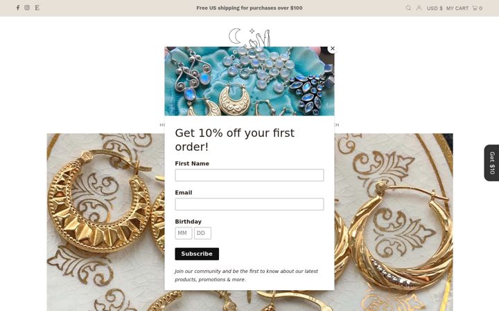 Екранна снимка на vintageparisjewelry.com