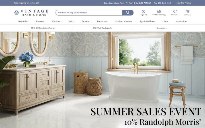 Screenshot of vintagetub.com