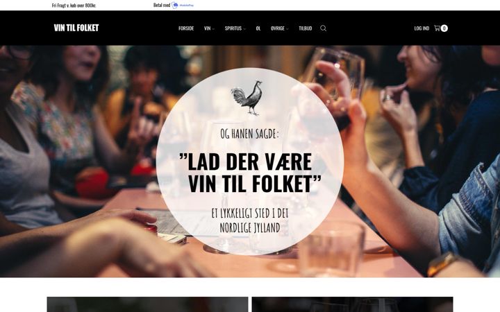 Screenshot of vintilfolket.dk