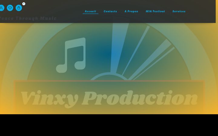 Screenshot of vinxyproduction.com