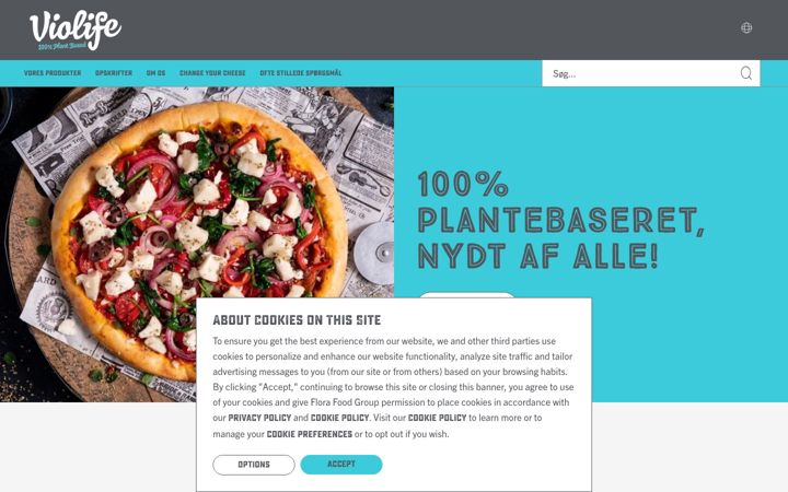 Screenshot of violife.com