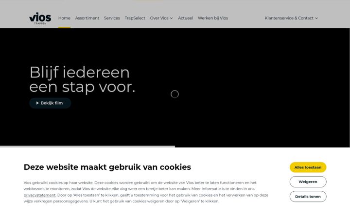 Screenshot of vios.nl