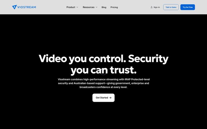 Screenshot of viostream.com