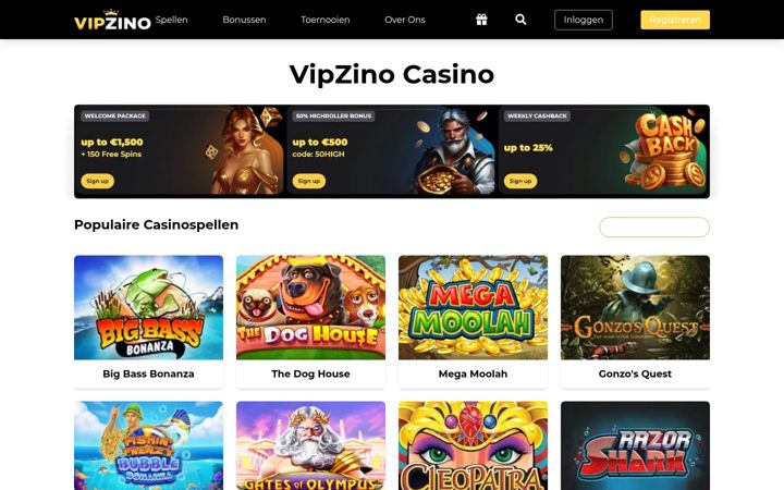 Екранна снимка на vip-zino-casino.nl