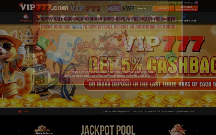 Skærmbillede af vip777bet2.com