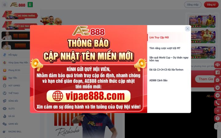 Captura de ecrã de vipae888.com
