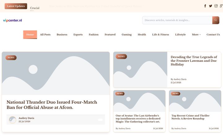 Screenshot of vipcenter.nl