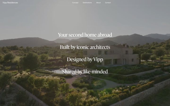 Ekrano kopija vippresidences.com