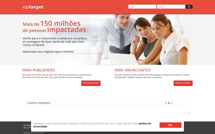 Screenshot of viptarget.com.br