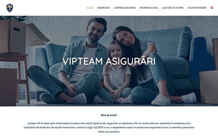 Screenshot of vipteamasigurari.com