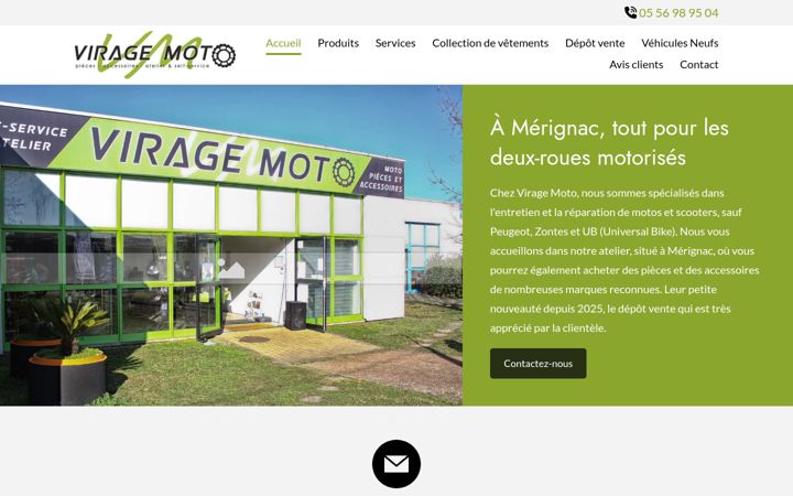 Screenshot του viragemoto.fr