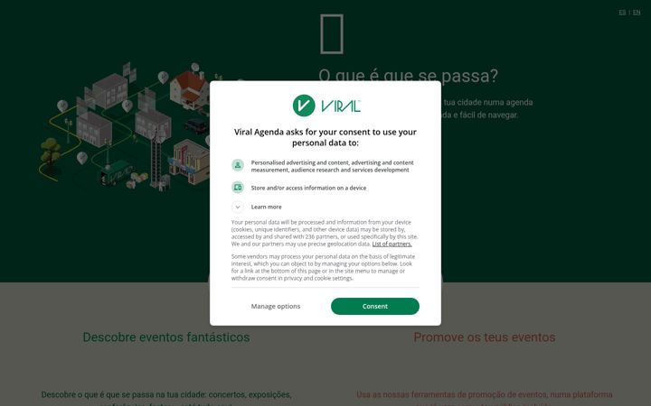Screenshot of viralagenda.com
