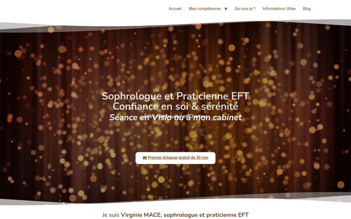 Screenshot of virginiemace.fr