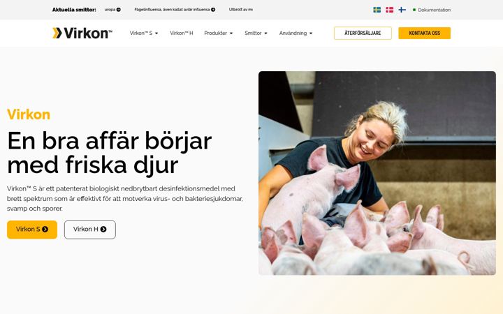 Zrzut ekranu virkon.se